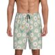 thumbnail image 1 of Balery Daisies Flowers Pantalones cortos de pijama de punto de algodón para hombre con cinturilla y bolsillos-4X-Large, 1 of 6