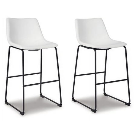 Signature Design by Ashley Centiar Urban Industrial 28.75 Pub Height Bucket Seat Barstool