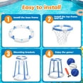 thumbnail image 6 of JoyStone Pool Basketball Hoop for Kids, Floating Inflatable Toys with 3 Pool Balls and Pump, Swimming Pool Toy for boys and Girls, 6 of 8