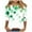 07 Green, variant on Ladies St. Patrick's Day Tops, 3/4 Sleeve T Shirt Women, Crew Neck Blouses Women's St. Patrick's Day Printed Fashion Tees Casual Crewneck 3/4 Sleeved Ladies Tops Blouses Shirts