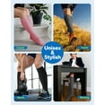 thumbnail image 4 of 3 Pairs Medical Sport Compression Socks - 15-20mmhg Graduated Knee-High Support for Men & Women, Ideal for Soccer, Running, and Nurses, 4 of 7