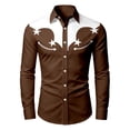 thumbnail image 3 of Hienoo Boy's Long Sleeve Western Shirt Kids Vintage Button-Down Cowboy Shirt, Sizes 4-13, 3 of 3