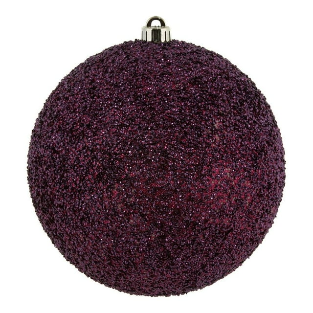 Vickerman 8" Boule en Plastique Ornements en Perles Rouge Baies (Lot de 2)