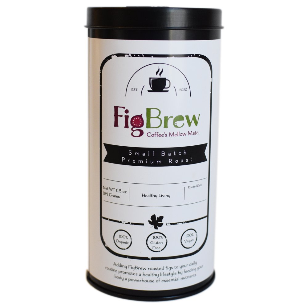 FigBrew Figgee Roasted Fig Beverage Coffee Substitute 40 Cup Tin