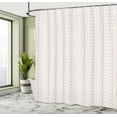 thumbnail image 4 of Ambesonne Abstract Shower Curtain, Periodic Geometric Pattern, 69"Wx75"L, Pale Chocolate Dust and White, 4 of 4