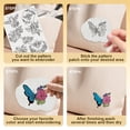 thumbnail image 4 of 4 Sheets 11.6x8.2 Inch Stick and Stitch Embroidery Patterns Non-woven Fabrics Water Soluble Embroidery Stabilizers Insects 297x210mmm DIY, 4 of 7