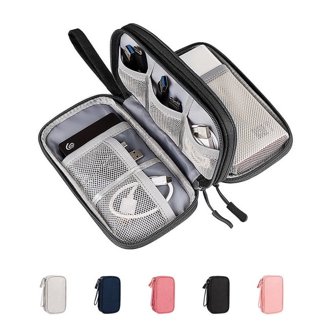 Bolsa de almacenamiento para cable de datos, bolsa digital, bolsa de almacenamiento para viajes, cargador, teléfono móvil, disco duro, disco U, bolsa de almacenamiento multifunción