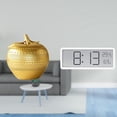 thumbnail image 2 of Escultura de frutas,Figura decorativa de fruta para decoración del hogar,Escultura de estatua decorativa de resina,Reloj de pared digital,Reloj de pared digital multifuncional para oficina, 2 of 8