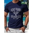thumbnail image 2 of Whichone Men's 100% Cotton T-shirt Keep playing tennis Print Stylish Daiyly Wear Sizes S-2XL, 2 of 2