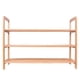 thumbnail image 5 of Zapatero independiente de 3 niveles con asas - Bambú - Madera - Armarios y entrada - Organizador - Capacidad para 9 pares de zapatos, 5 of 5