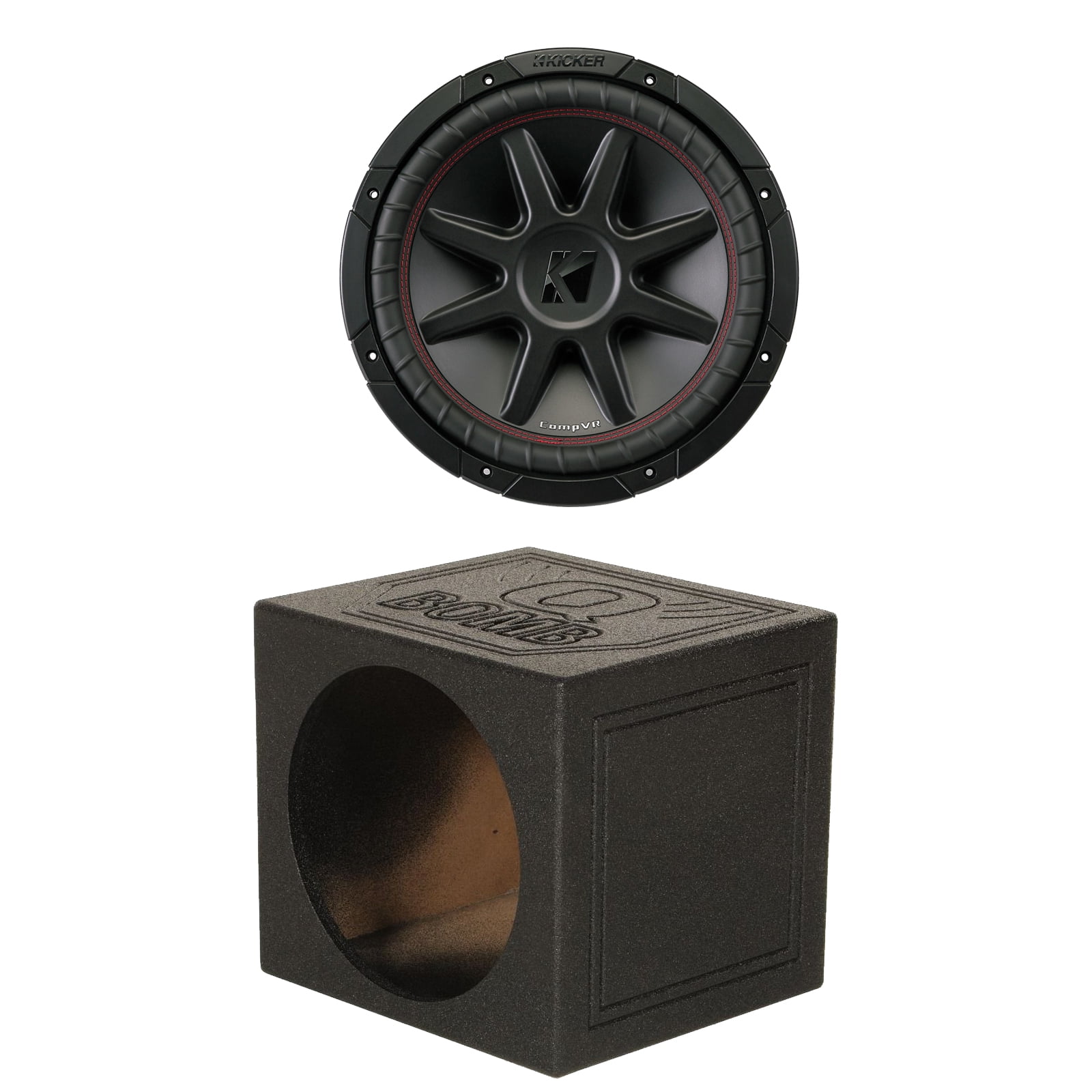 Car Subwoofer Package Kicker 12" Inch 800 Watt CompVR 4 Ohm DVC Sub