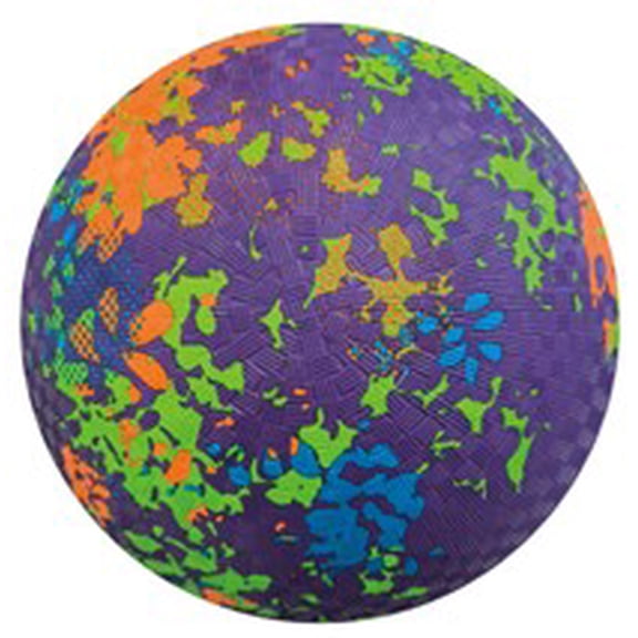 Seasonal Supply Co. Brand 8.5in Splatter Playground Ball, Youth Sport Ball, Purple