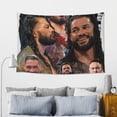 thumbnail image 6 of World Wrestling Entertainment Tapestry Wall Hanging, Soft Polyester Wall Artwork For Bedroom Living Room Dorm, Lightweight Peach Skin Fabric Decor Tapestry With Hanging Accessories For Home Decor, 6 of 9
