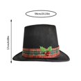 thumbnail image 3 of Christmas Party Hat Festive Top Hat Holiday Game Character Accessory Non Woven Fabric Red Bird Design for Events, 3 of 5