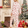 thumbnail image 2 of WEHUSE Pajamas Women's Long Sleeve Sleepwear Soft Button Down Loungewear Pjs Lounge Set Nightwear, 2 of 7