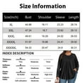 thumbnail image 3 of TQWQT Womens Plus Size Fall Tops Cute Plus Size Womens Boho Tops V Neck Floral Print Long Sleeves Tee Dressy Casual Blouses Loose Fit Clothes for Women Light Green 4XL, 3 of 5