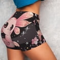 thumbnail image 4 of Sikiie Cute Axolotl Sakura Blossoms B Workout Shorts Women Scrunch Butt Gym Shorts Seamless High Waist Tummy Control Yoga Biker Athletic Shorts-Large, 4 of 8