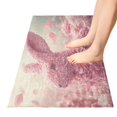 thumbnail image 5 of Haosy Pink Rabbit Made Of Petals Bathroom Rugs Non Slip Absorbent Soft Plush Quick Dry Bath Mat, 39"x20", 5 of 8