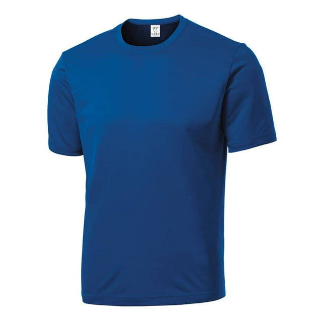 Gravity Threads T-Shirt à Manches Courtes pour Hommes - Évacuation de l'Humidité - Bleu Royal - Moyen