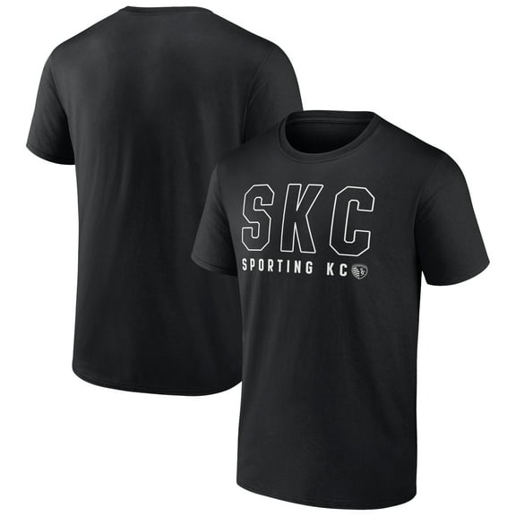 Men's Fanatics Black Sporting Kansas City Fundamentals Stealth T-Shirt