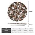 thumbnail image 2 of Balery Rabbits on Floral Print Bone China Decorative Plate Ceramic Dinner Plates Art Crafts with Display Stand-8in, 2 of 6