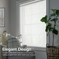 thumbnail image 3 of Chicology Roller Shades | Cordless Room Darkening and Light Filtering Window Blinds |62"W X 72"H| Privacy Shades for Bedroom & Living Room | Easy Install | Chalk White, 3 of 8