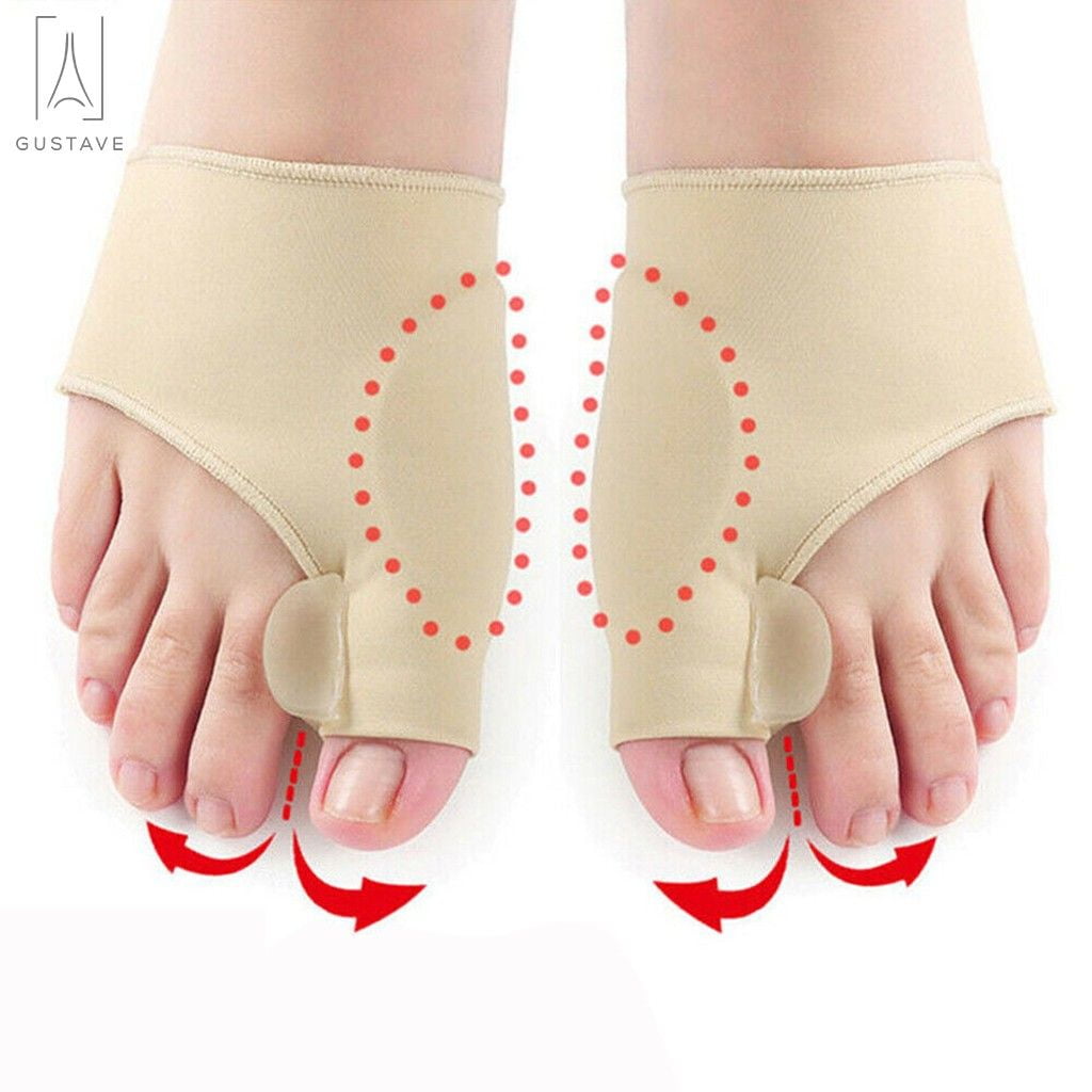 Gustave 2pcs Big Toe Bunion Splint Straightener Corrector Foot Pain Relief Hallux Valgus for Women & Men, 1 Pair