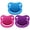 Blue Pink Purple, variant on CutiePlusU Adult Sized Pacifier Dummy for Adult Big Shield 3 Pack-Blue Pink Purple