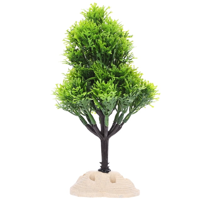 Shisuyan 1PC Aquarium Landscaping Christmas Tree Fish Tank Landscaping Fake Water Plants