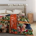 thumbnail image 3 of Custom Christmas Name Blanket for Kids Adults, Personalized Merry Christmas Elk Christmas Tree Fleece Throw Blankets, Christmas Customized Gifts for Family Friends Mom Dad Grandma Grandpa, 3 of 6