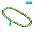 thumbnail image 3 of Uxcell 47 inch Graduation Leis 3 Pcs Graduation Ribbon Leis Graduation Money Leis Class Bright Color DIY Green and Gold, 3 of 5