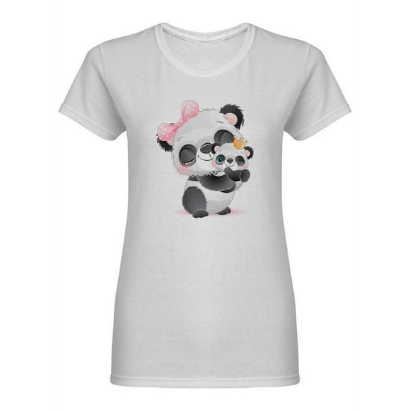 Panda Mommy Shaped T-Shirt Women -Image by Shutterstock, Female XX-Large