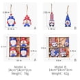 thumbnail image 7 of Patriotic Gnome Set Wood Ornaments Independence Day Hanging Gnome Wooden Pendant Mini 4th of July Gnomes Red Blue Gnome Tree Ornaments for Memorial Day Home Decoration, 7 of 7