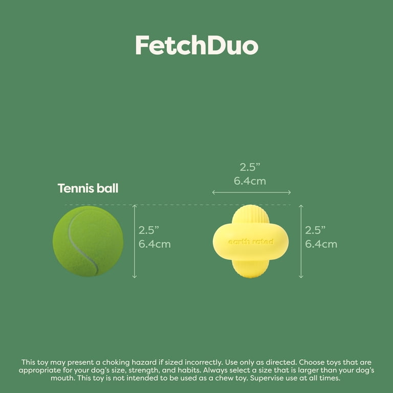 Earth Rated FetchDuo Dog Toy, Floating Bounce Balls 2-Pack photo 6
