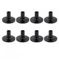 thumbnail image 3 of Fundas para platillos de plástico, 8 piezas Fundas para platillos de batería negras de plástico Fundas para platillos negras Artesanía excepcional, 3 of 8