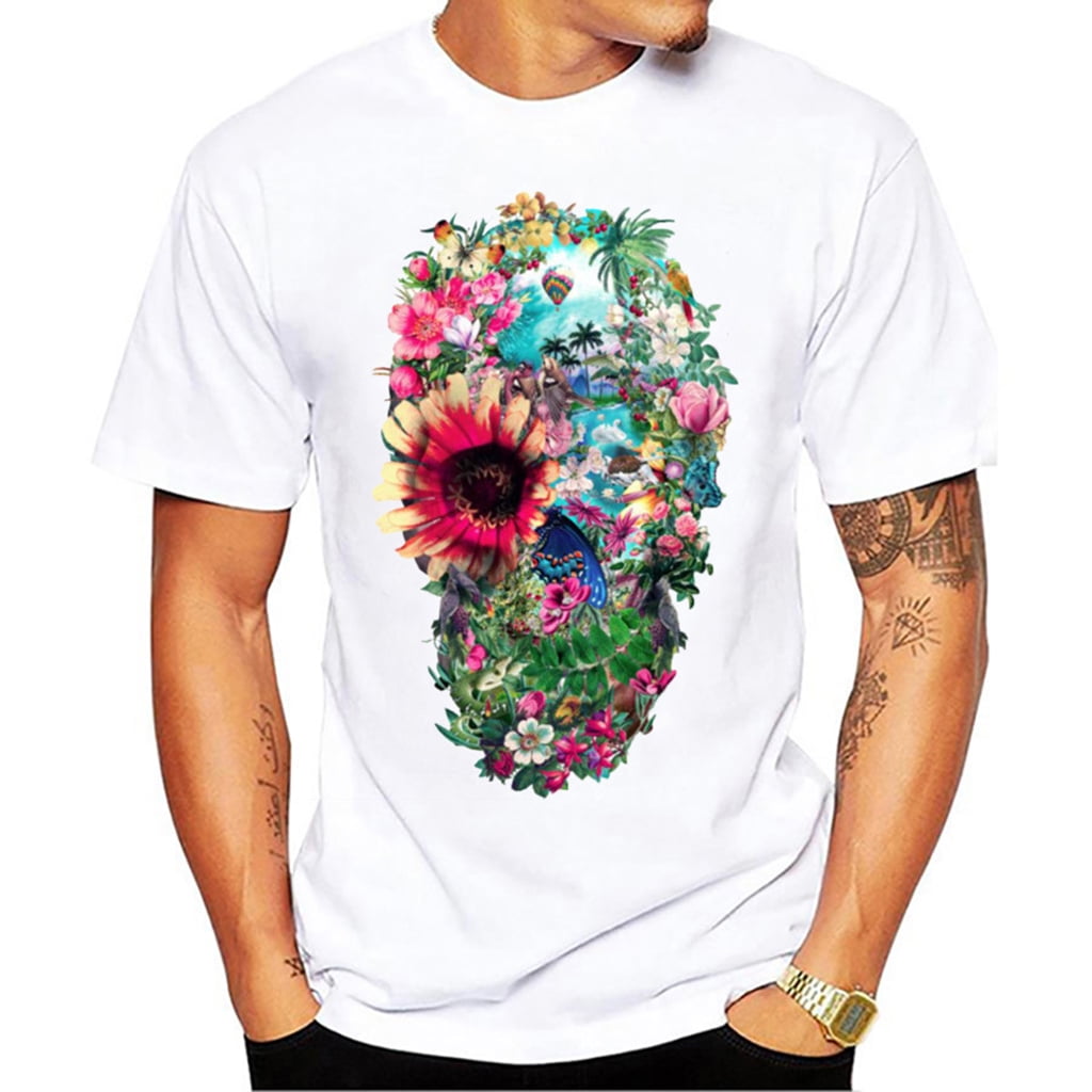 Shirt for Men F_Gotal Unisex 3D Printed Graphic Novelty Summer Casual Short Sleeve Casual Comfort Tees Blouse Top 