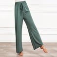thumbnail image 4 of Zuesphe Fashion Pants for Women Trendy Petite Women Capri Pants Sale Palazzo Pants for Women Casual Tall Womens Cargo Pants Wide Leg, 4 of 5