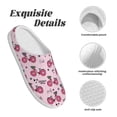 thumbnail image 5 of Wukai Bike with Donut Wheels Print Women's Indoor Bedroom Slipper Slip On Shoes, Unisex House Shoes with Anti-Skid Sole for Men, Gift for Women Men-39/40, 5 of 7