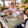 thumbnail image 3 of Golf Cart Seat Covers for 2 Seater,Sage Green Marble Microfiber Cart Seat Towel Blanket,Contemporary Abstract Fluid Art Absorbent Breathable Non Slip Bench Seats Protector for Golf Course 51"x31", 3 of 9