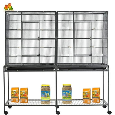 Photo inspiration: Easy Clean Large Bird Cages With Easy Installation Reference: 64 Extra Large Wrought Iron Side Nesting Box Doors Flight