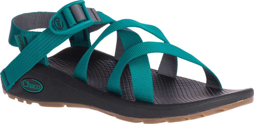 Chaco Banded Z/Cloud Sandal Women 7 Everglade Gray