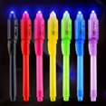 thumbnail image 2 of YOPTOP 13pcs Glow-in-the-Dark UV Light Pens with Built-In Flashlight - Quick Dry Invisible Ink Markers for Art  Crafts & Security,13pcs (random Color),none, 2 of 7