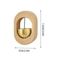 thumbnail image 3 of Dvumao Kitchen Accessories, Magnetic Wooden Doorbell Door Type Dopamine Wind Chime Magnetic Entrance Reminder, Gift for Friend, 3 of 6