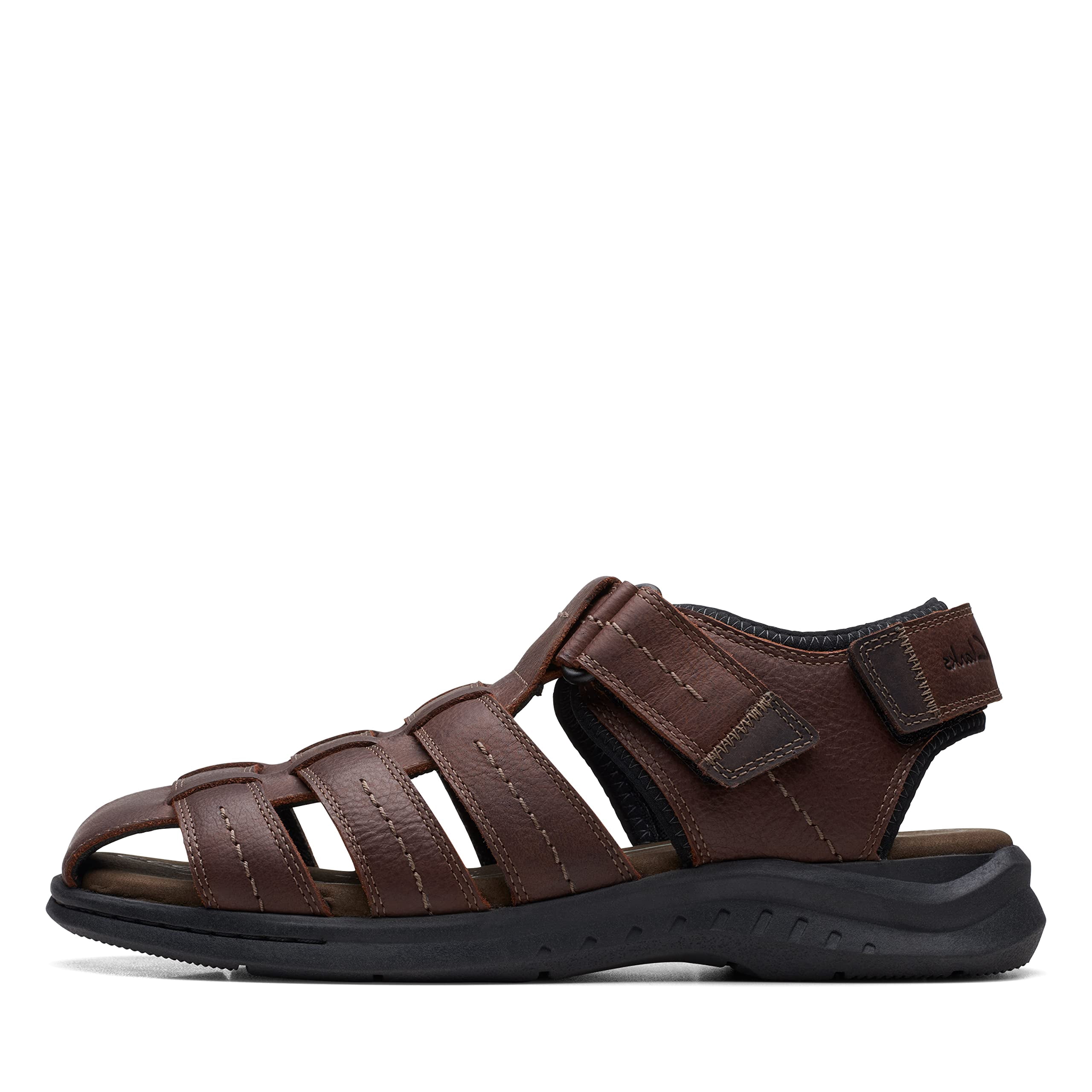 Clarks Leather Sport Sandals Fisherman Men 12M Brown Adjustable Straps 63581‎ Amazon.com | Clarks Guide View Cove Sandals, Men main image 2