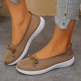 thumbnail image 5 of Womens Breathable Knit Mesh Slip On Loafers Casual Bow Ballet Flats Shoe Comfortable Round Toe Lightweight Walking Shoe Business Office, 5 of 9