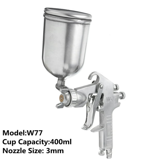 W77 400mL Cup Spray Gun Gravity Feed Paint Spray Gun Car Paint 3.0mm Nozzle