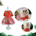 thumbnail image 6 of Christmas Festival Pet Skirt for Party - Attractive, Elegant, See-through Mesh, Xmas Tree Pattern, Bells Print, Photograph Prop, Polyester, Christmas Pet Skirt, 6 of 8