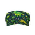 thumbnail image 3 of Balery Dinosaurs and Flowers Sport Wear Athletic Visor Sun Sports Visor Hat Visor Adjustable Cap for Women and Men (One Size), 3 of 8