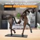 thumbnail image 4 of Metal Horse Sculpture, LED Modern Horse Handicraft Statue Figurine, Hollow tabletop decorative metal ornaments, 4 of 4