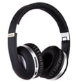 thumbnail image 1 of Injueey Auricular inalámbrico Bluetooth plegable ajustable de cuero manos libres auricular MIC PC teléfono móvil ordenador auriculares Cables de audio/vídeo azul, 1 of 6